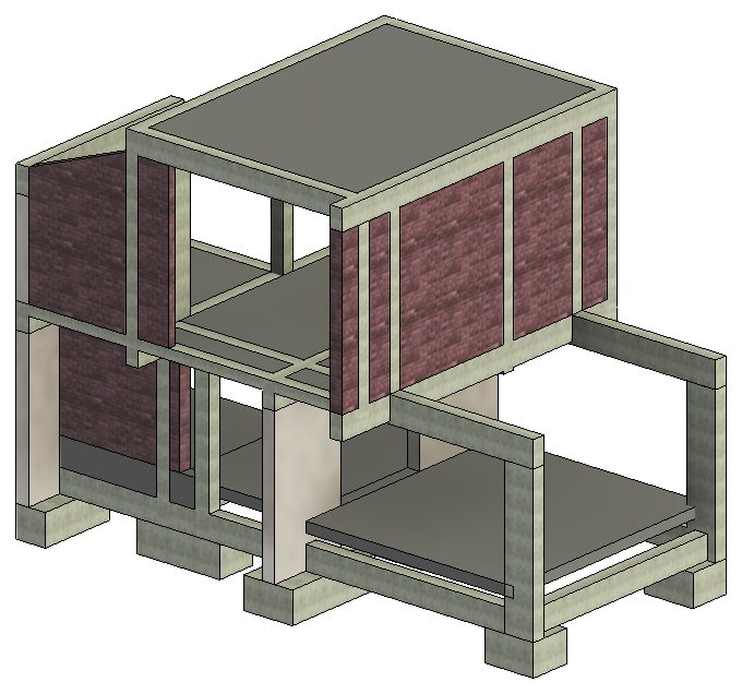 Modelo estructural de la vivienda