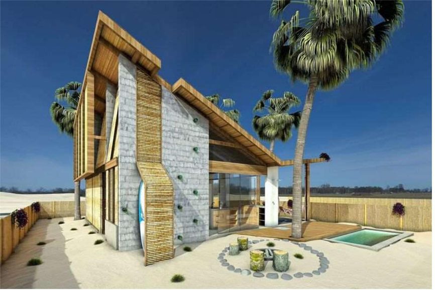 Render exterior de la cabaña Ämak Vichayito